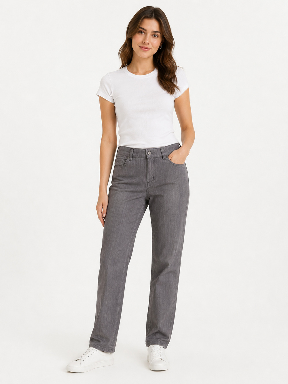 Tex by Max Azria Women Jeans Size 30 Straight Leg Stripe Travel Vacation Stretch